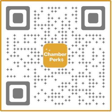 Scan QR code to download the Chamber Perks app